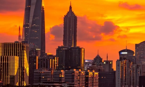 sunset-huangpu-river