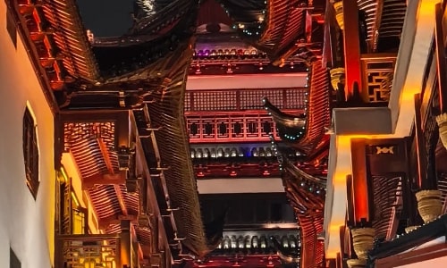 Architectural-yuyuan old street Architectural-yuyuan old street