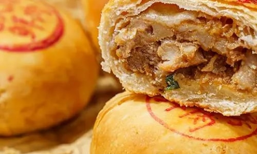 Shanghai First Food Store’s Fresh Pork Mooncakes